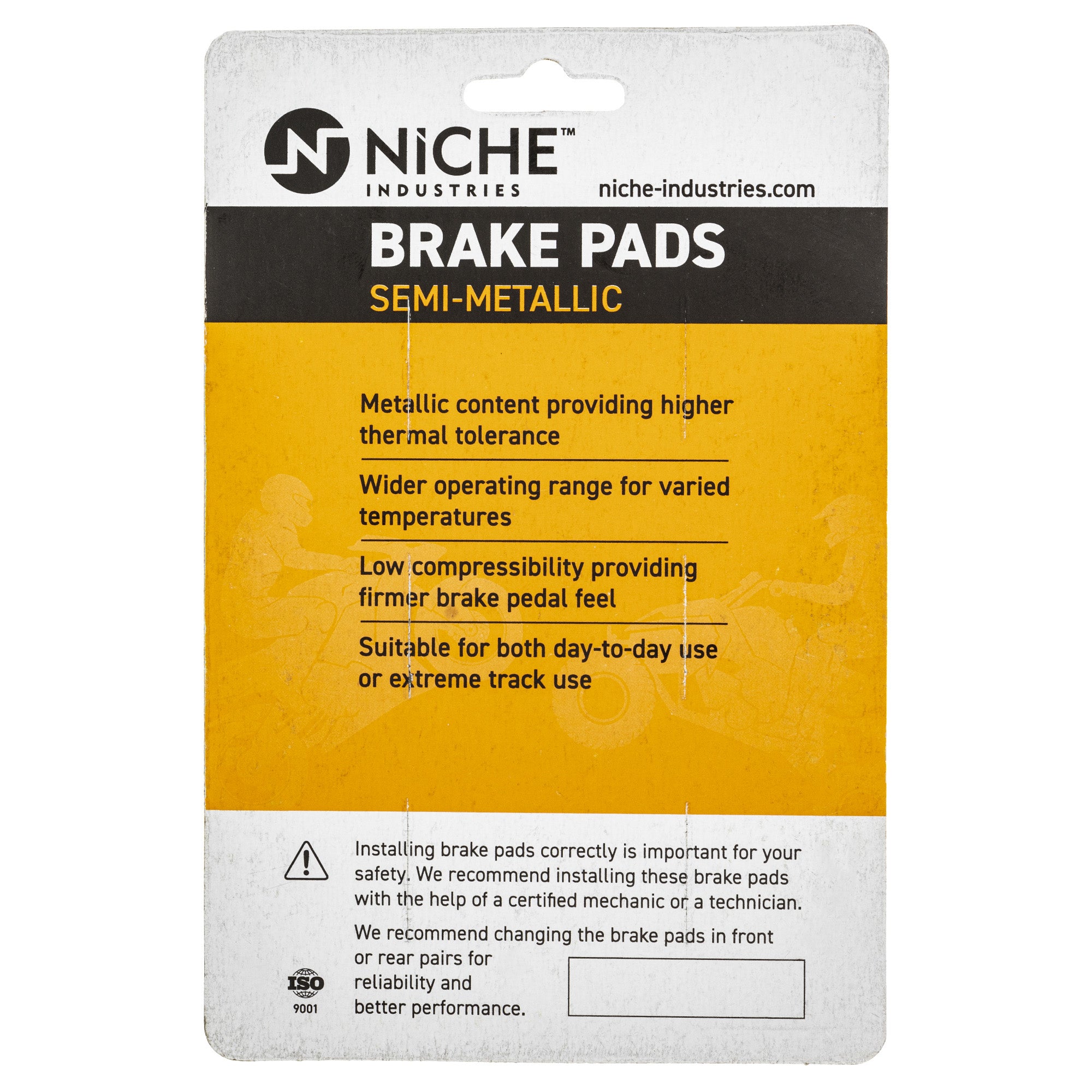 Front Left Semi-Metallic Brake Pad Set For Honda 06452-HP0-A02 06452-HP0-A01 06452-HP0-A00 | 2-PACK