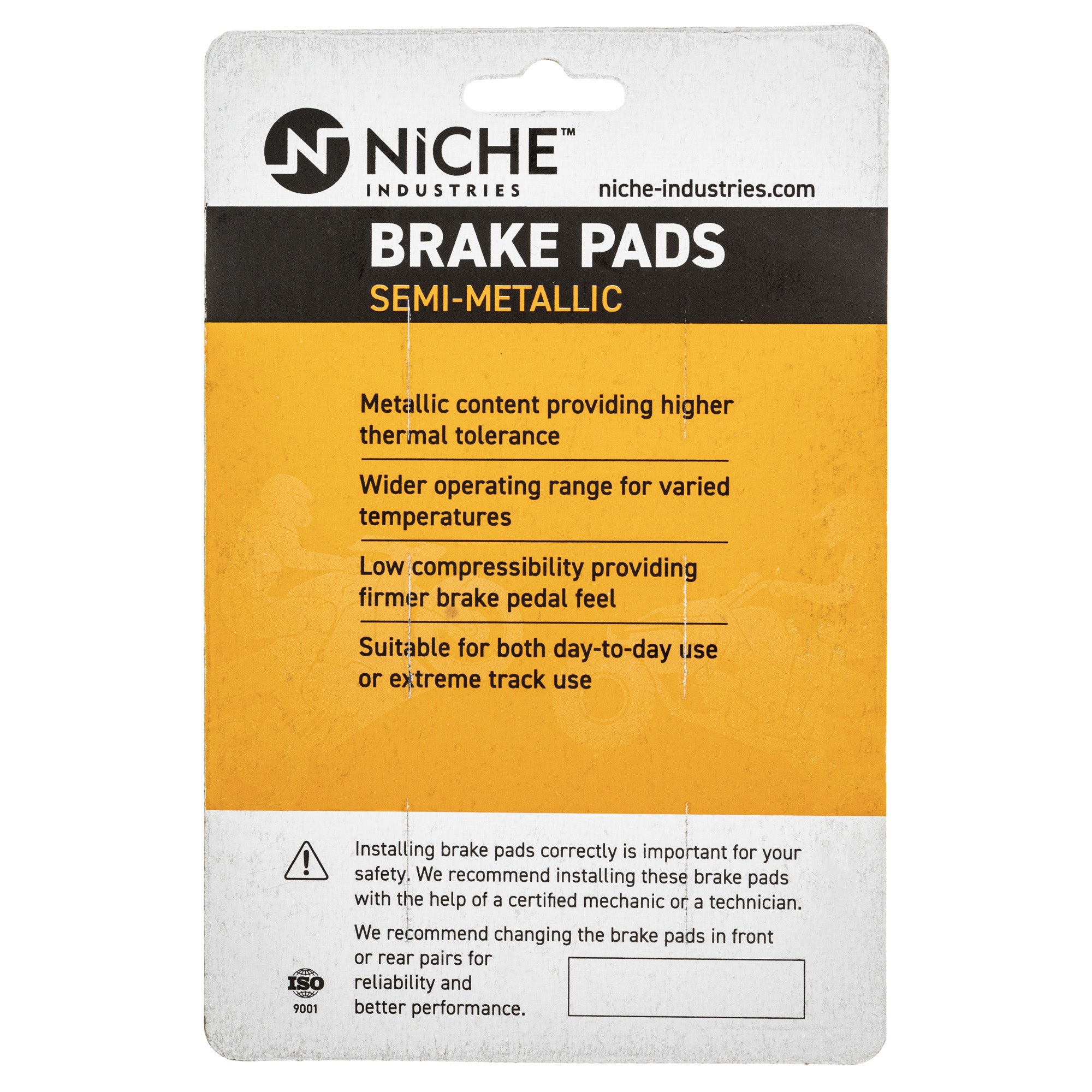 NICHE Brake Pad Set 2-Pack 705600623 705600402