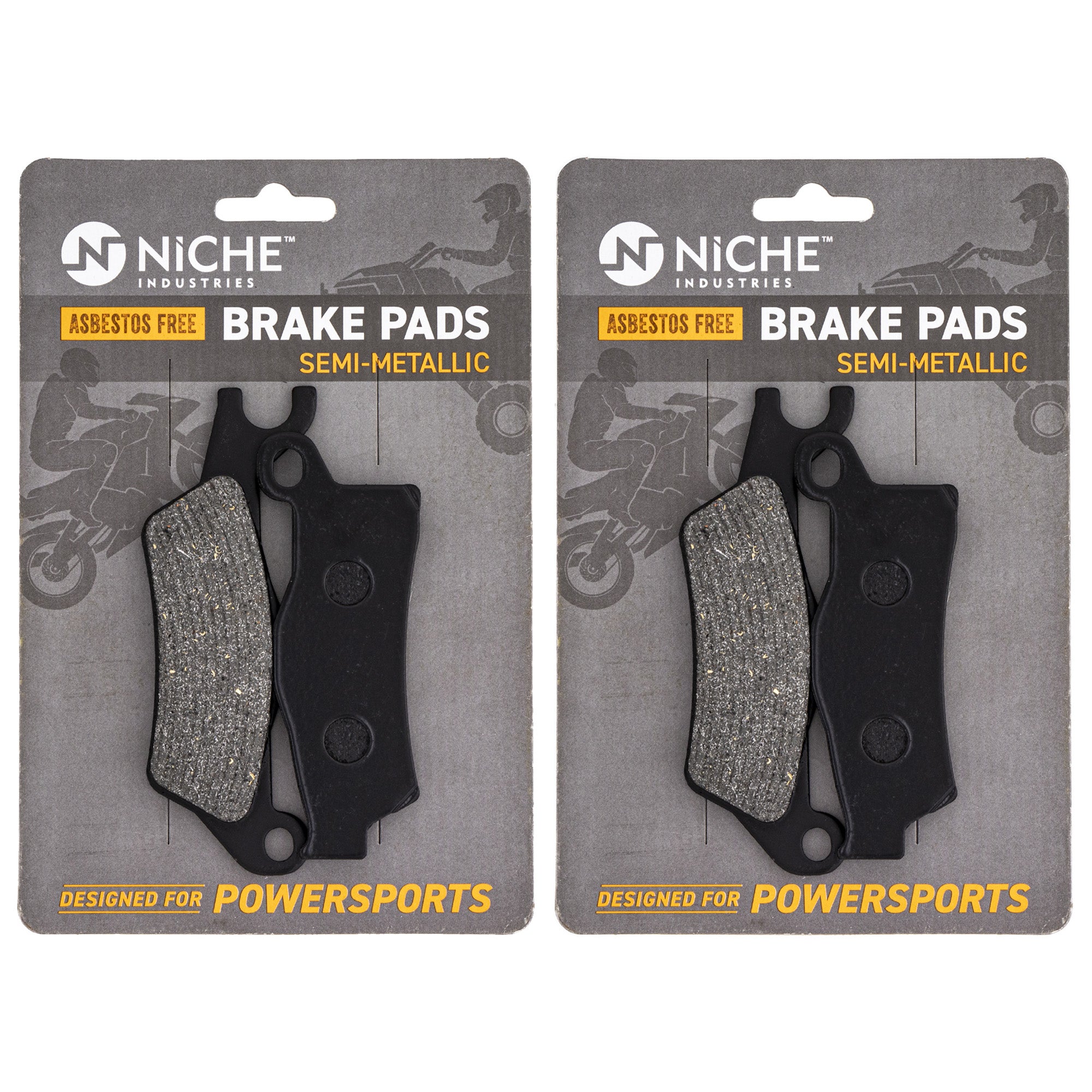 NICHE 519-KPA2269D Brake Pad Set 2-Pack for BRP Can-Am Ski-Doo