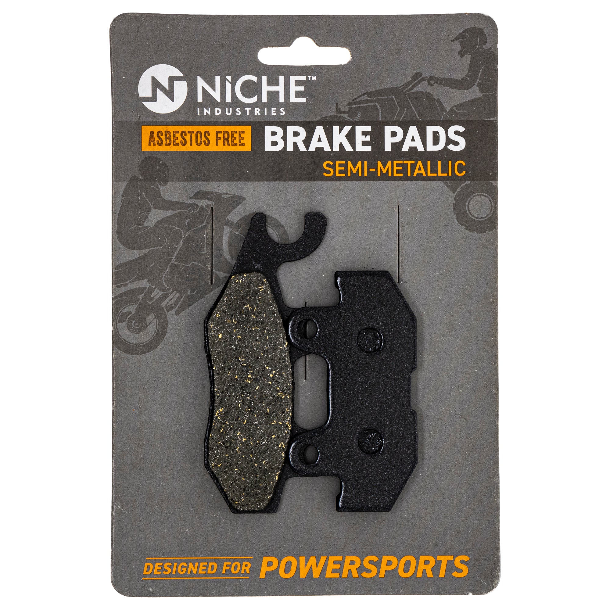 Semi-Metallic Brake Pads for zOTHER Yamaha Wolverine Viking 1XD-25806-10-00 NICHE 519-KPA2274D