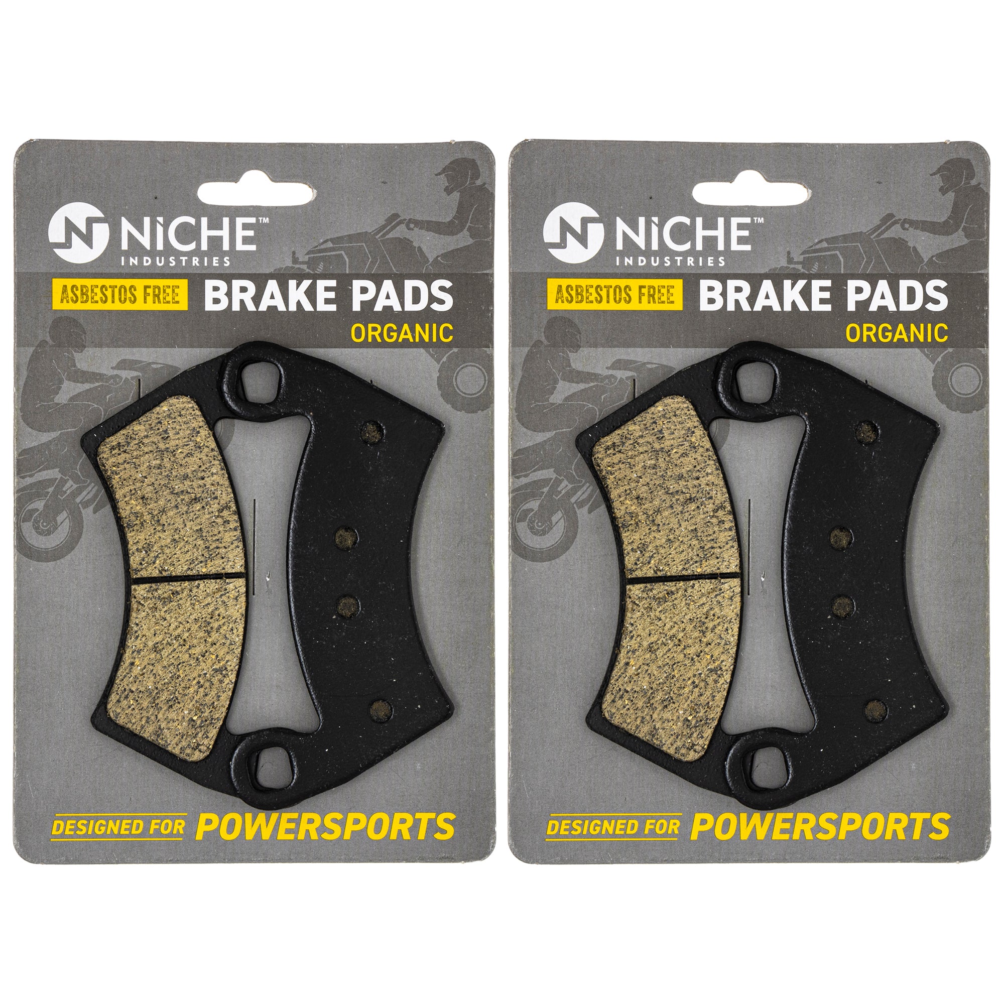 NICHE MK1001556 Brake Pad Kit Front/Rear for Polaris GEM RZR