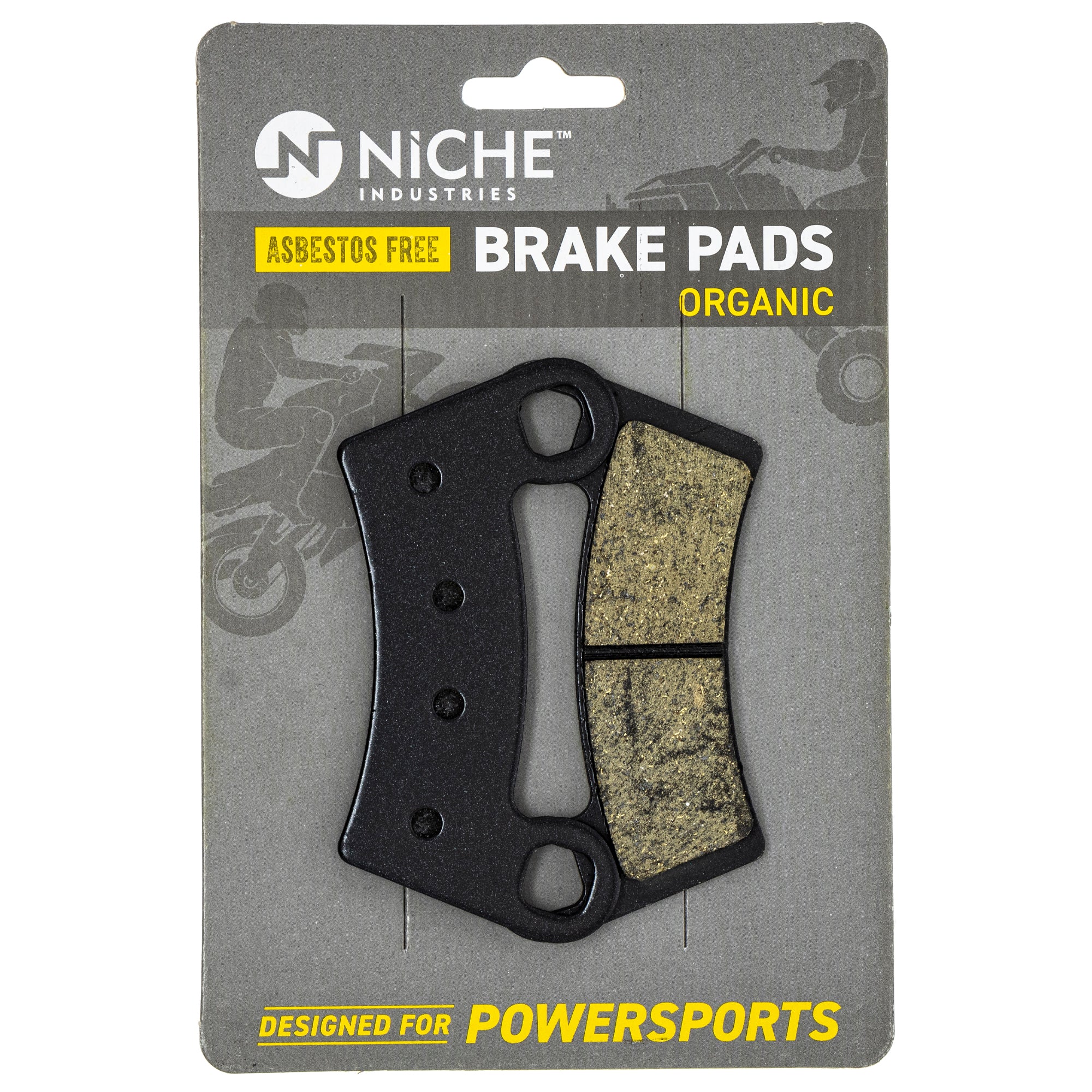 Organic Brake Pads for Polaris Sportsman Scrambler RZR 2203318 2203930 1911197 NICHE 519-KPA2279D
