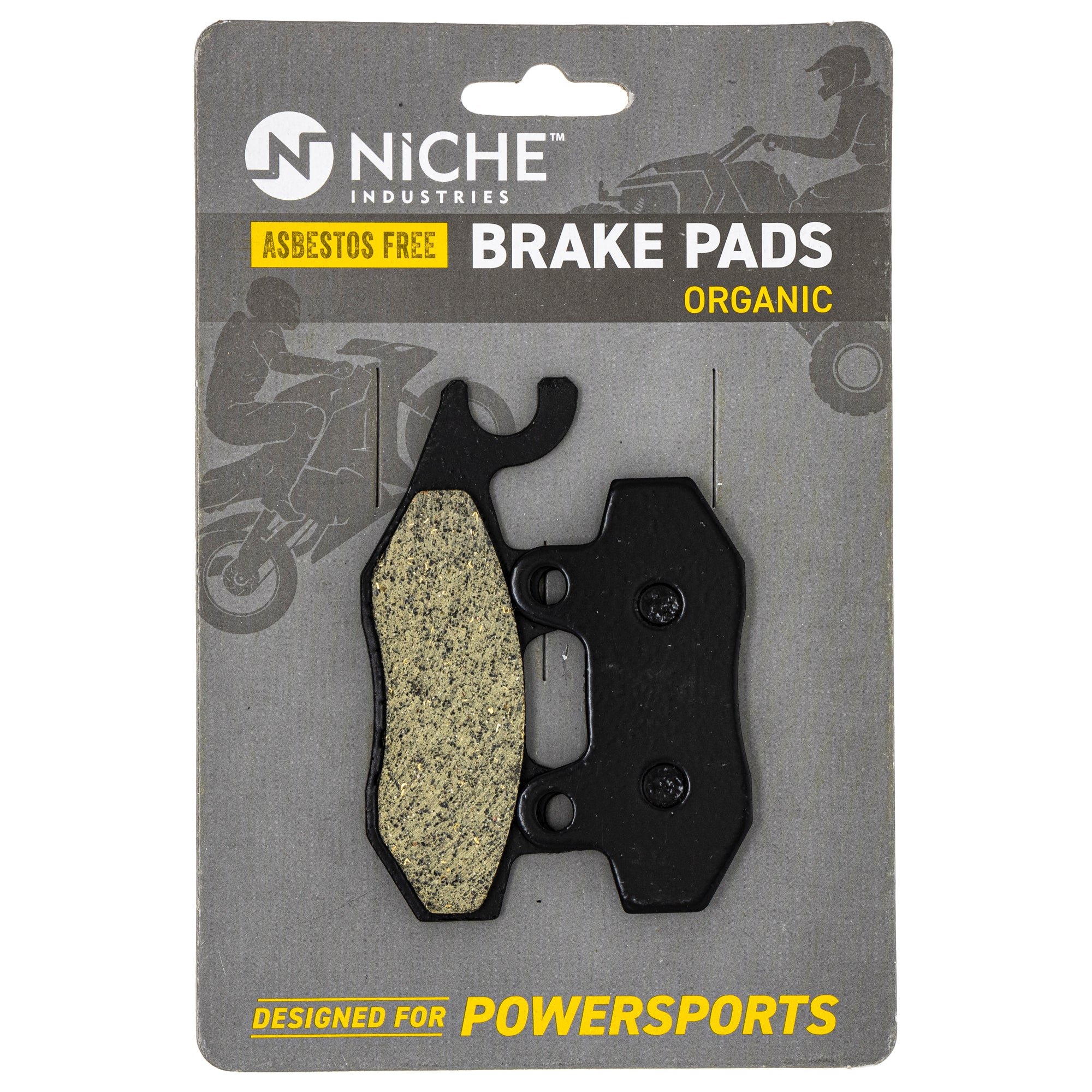 Front Organic Brake Pad Set for zOTHER Yamaha Suzuki Kawasaki BRP Can-Am Ski-Doo Sea-Doo NICHE 519-KPA2287D