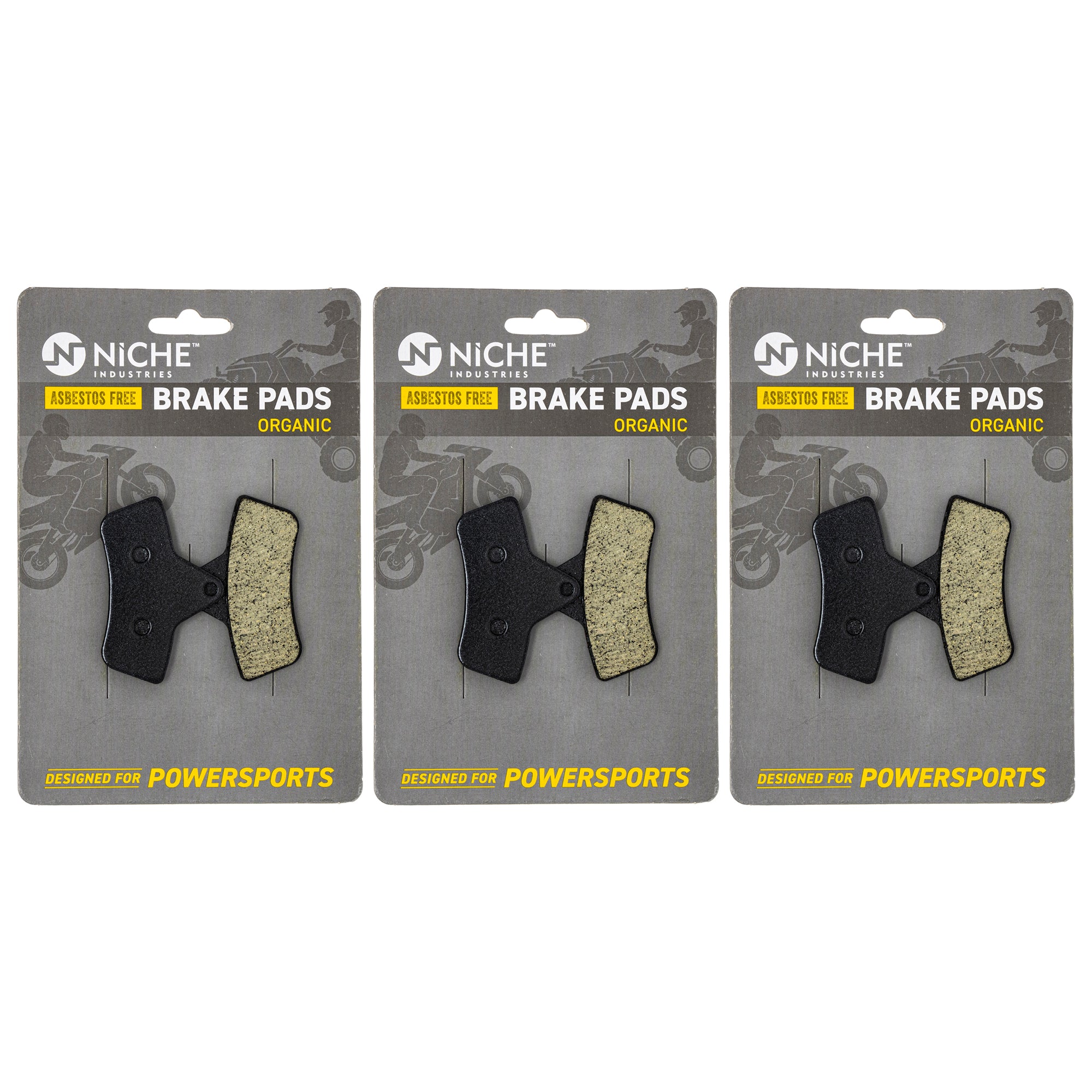 Brake Pad Set (Front & Rear) 3-Pack for Arctic Cat Textron Cat 0402-882 1402-126 0502-019 NICHE 519-KPA2292D