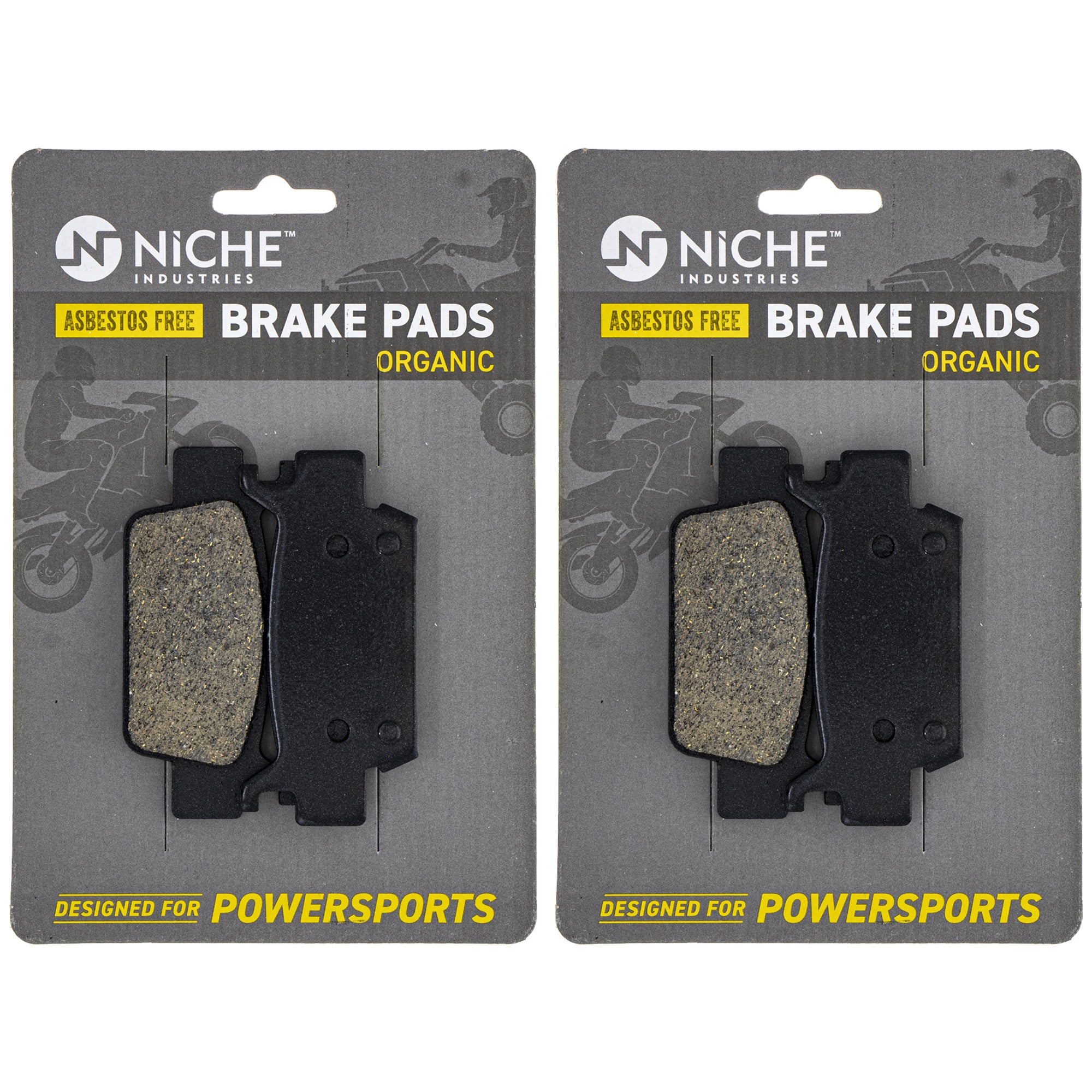 NICHE 519-KPA2207D Brake Pad Set 2-Pack for zOTHER Honda FourTrax
