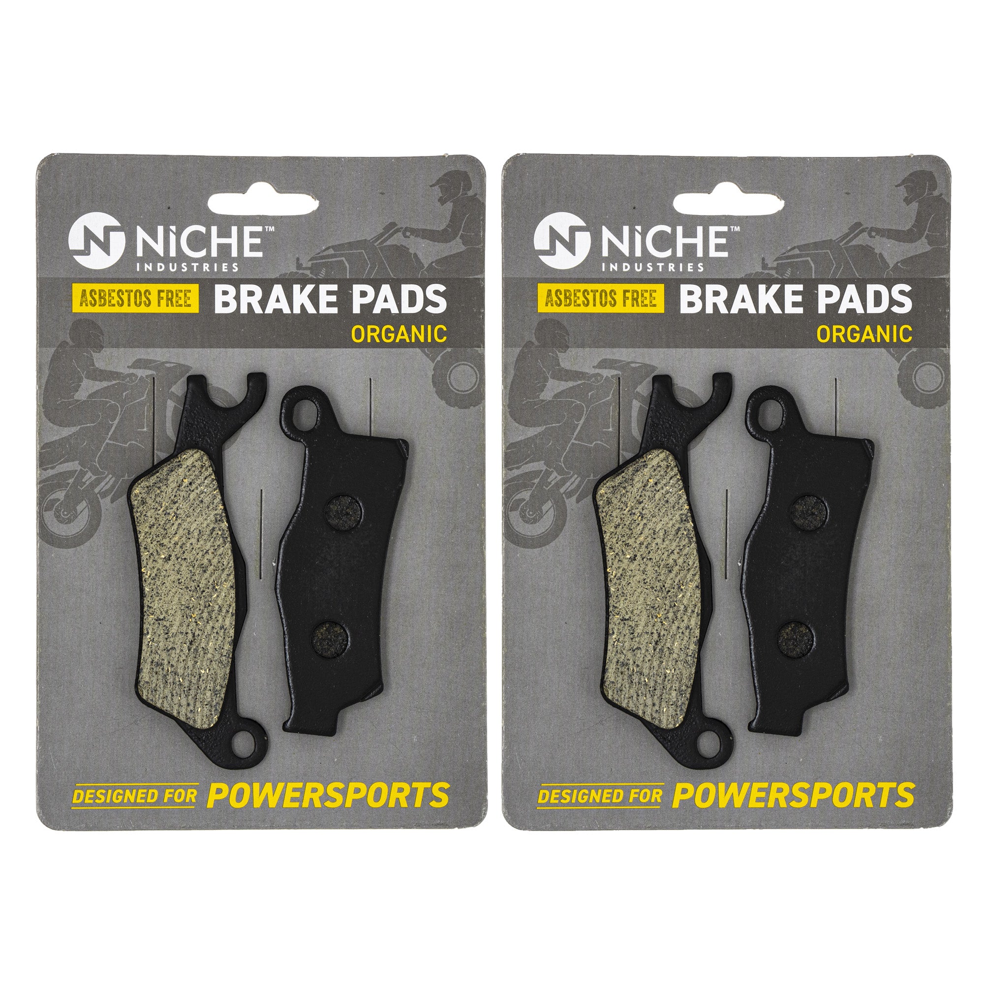 NICHE 519-KPA2210D Brake Pad Set 2-Pack for BRP Can-Am Ski-Doo