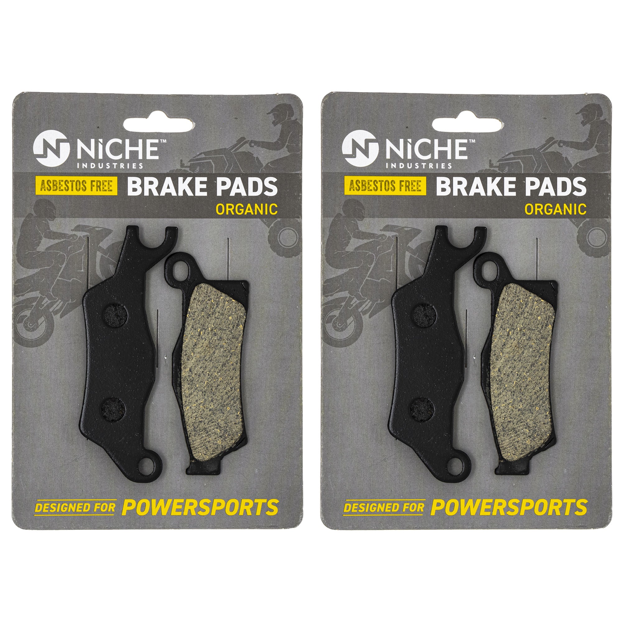 NICHE 519-KPA2211D Brake Pad Set 2-Pack for BRP Can-Am Ski-Doo