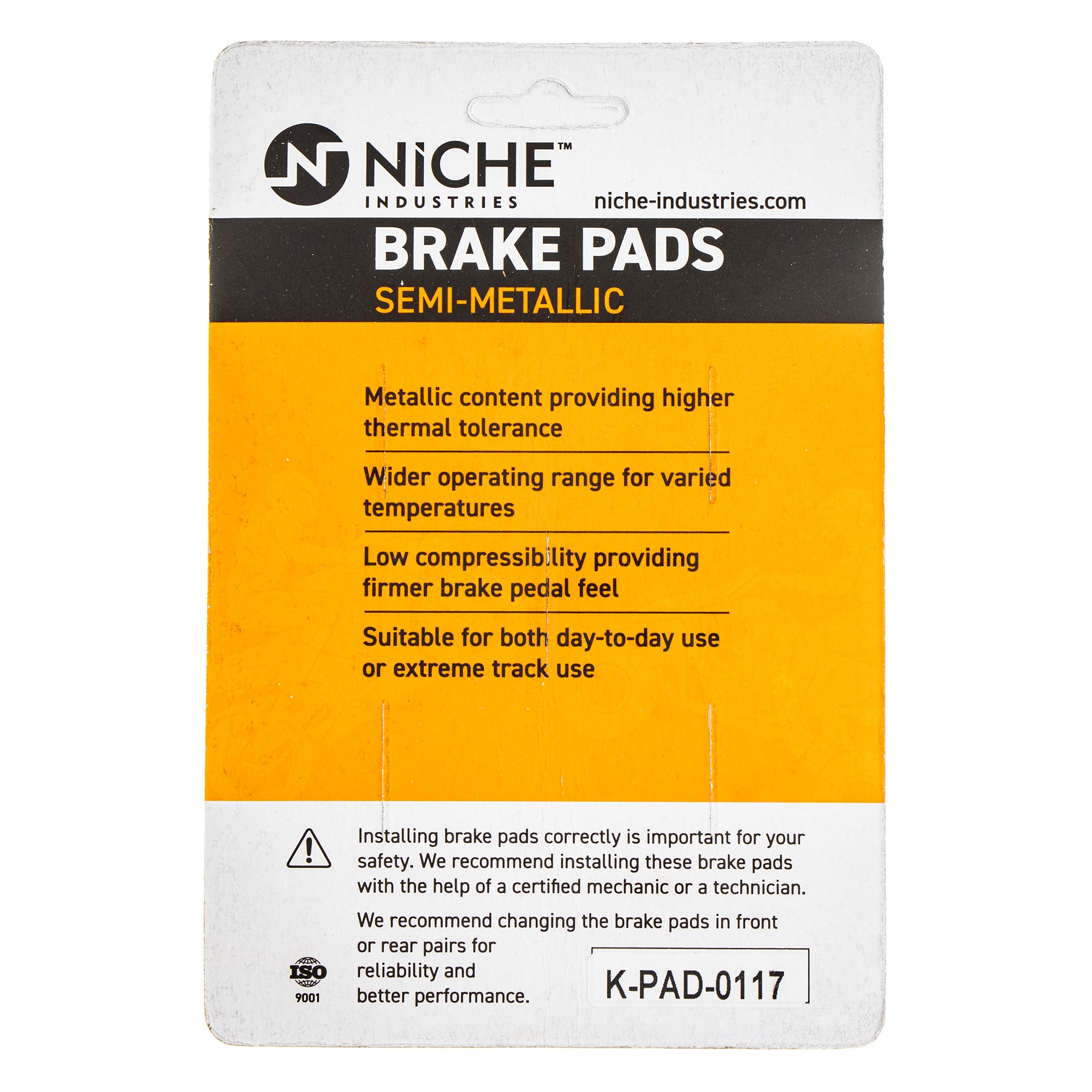 Semi-Metallic Brake Pads Can-Am | NICHE PARTS