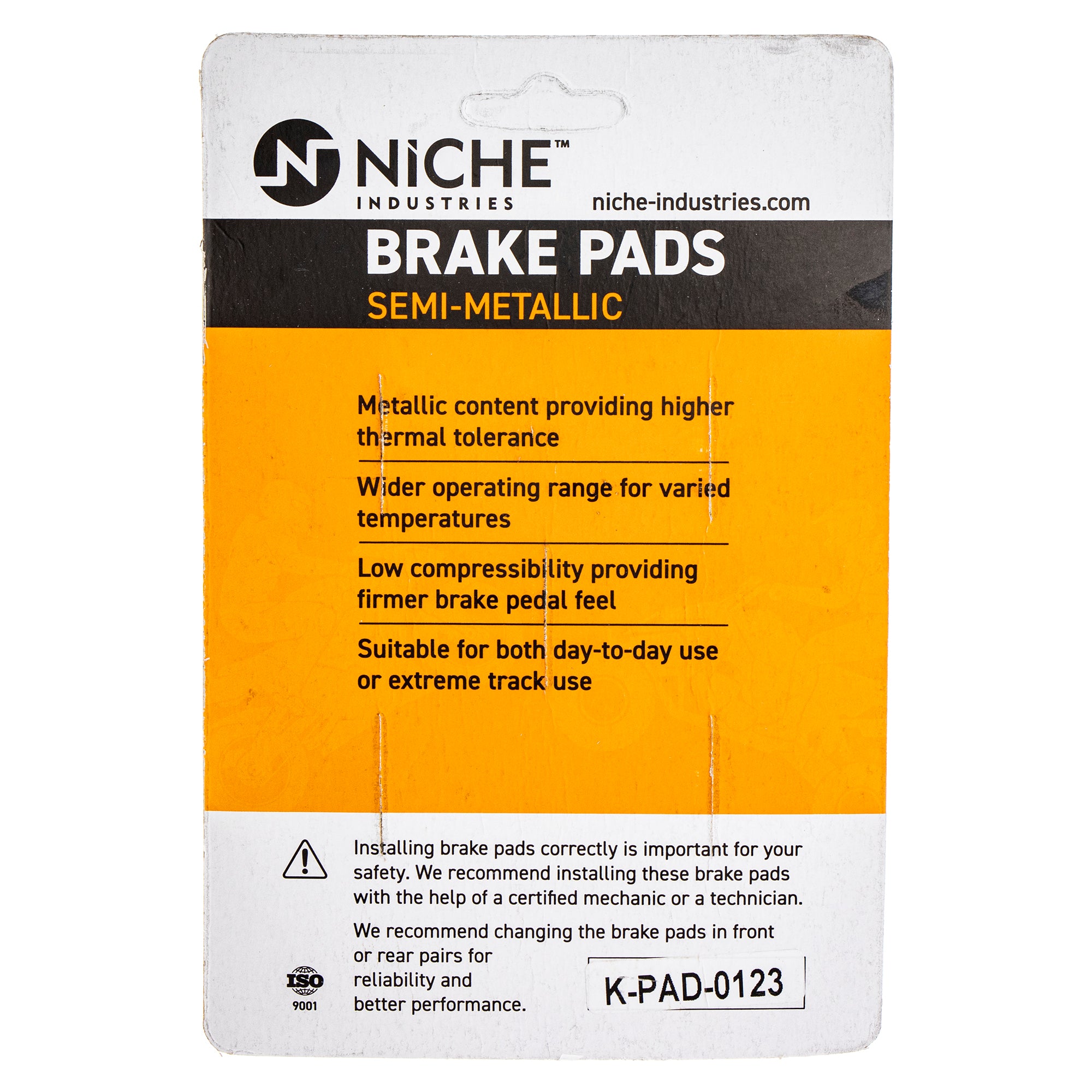 NICHE 519-KPA2345D Semi-Metallic Brake Pads for Honda Pioneer