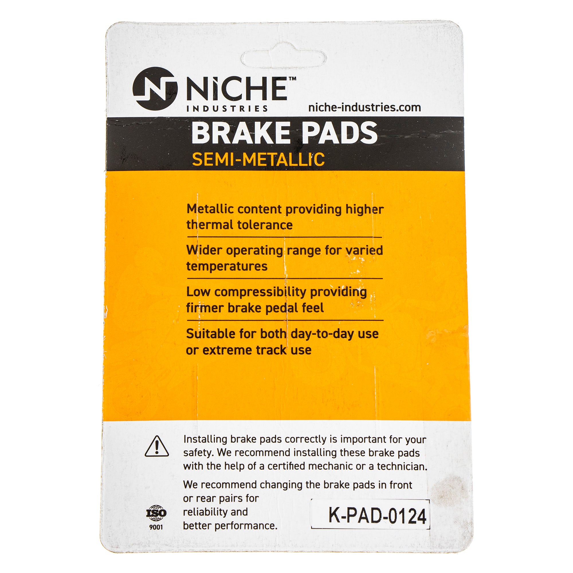 NICHE 519-KPA2346D Semi-Metallic Brake Pads for Honda Pioneer