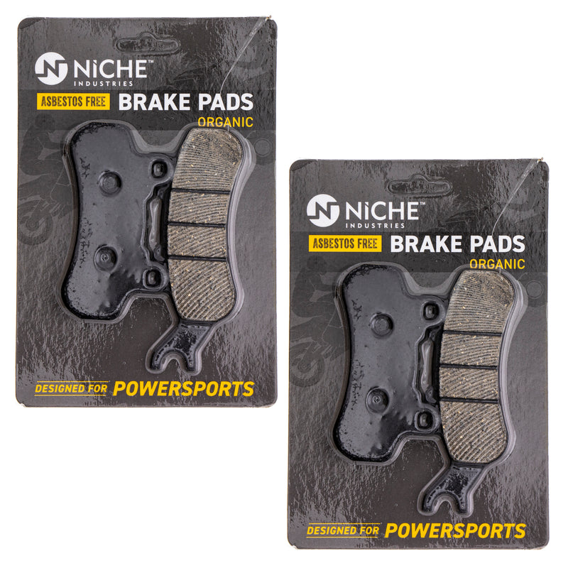 Front Rear Right Organic Brake Pad Set 2-Pack for BRP Can-Am Ski-Doo Sea-Doo Maverick NICHE 519-KPA2356D