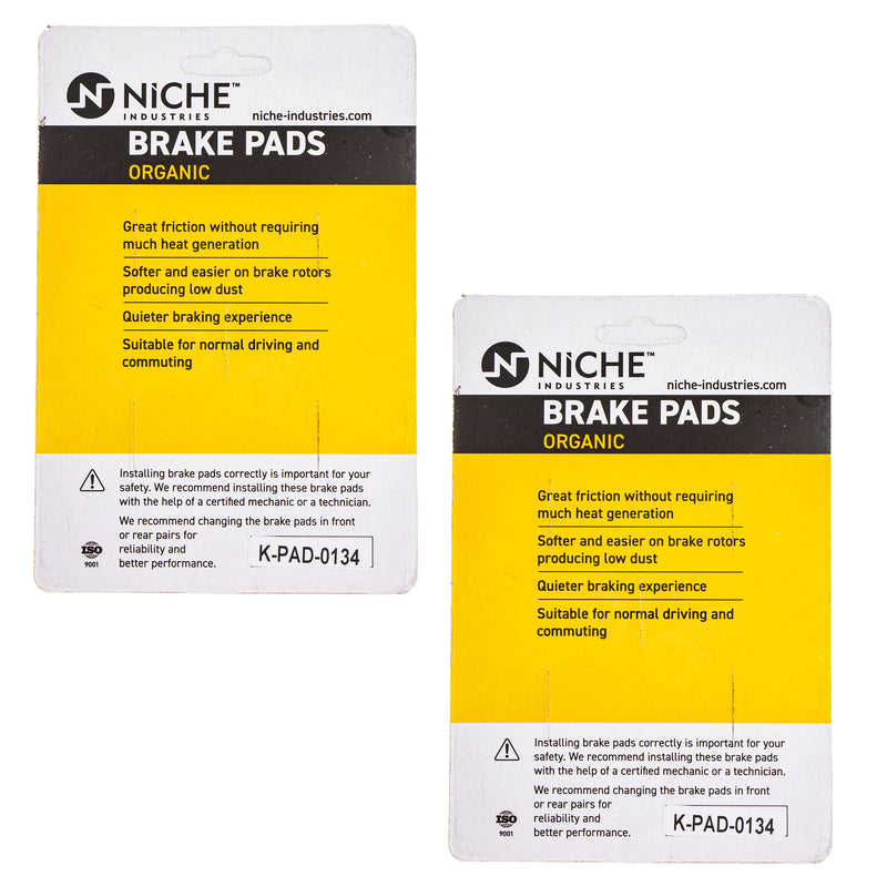 NICHE 519-KPA2356D Brake Pad Set 2-Pack for BRP Can-Am Ski-Doo
