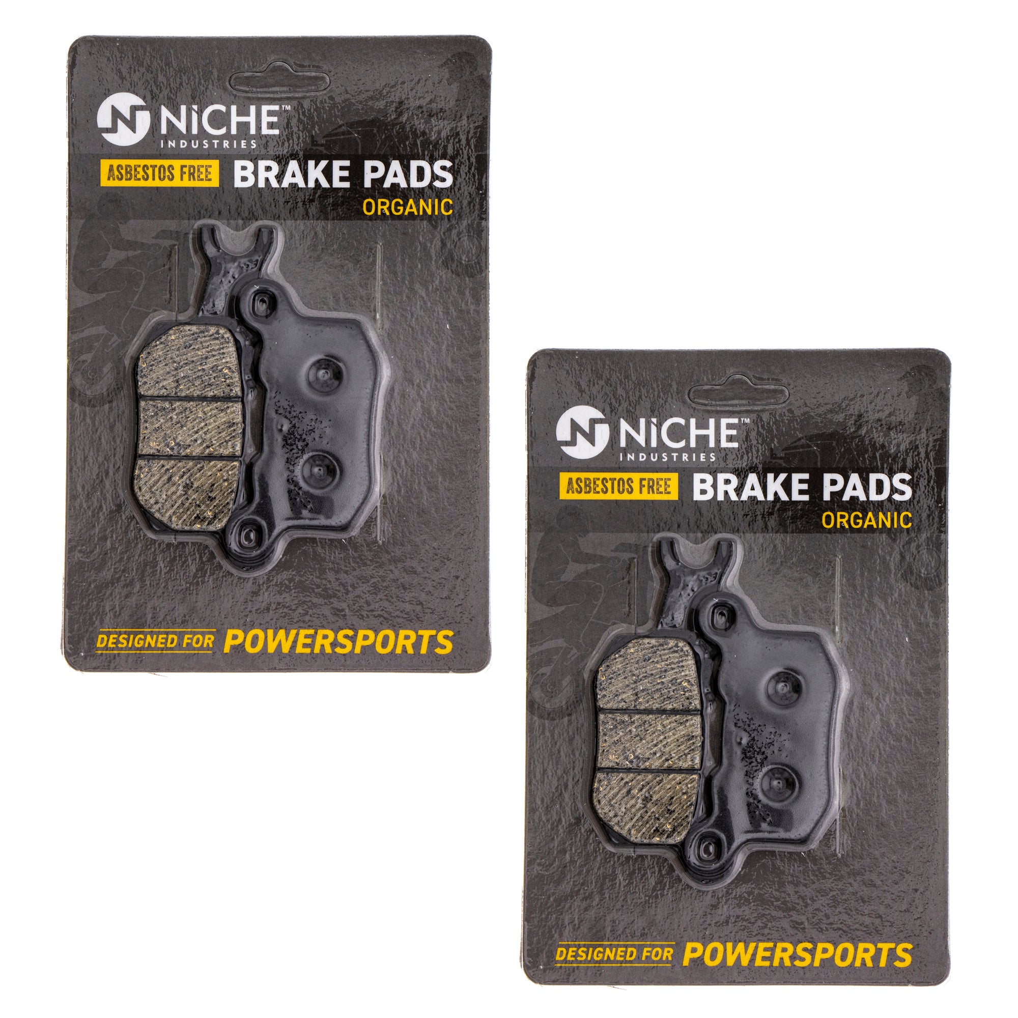 Rear Right Organic Brake Pad Set 2-Pack for BRP Can-Am Ski-Doo Sea-Doo Traxter Defender NICHE 519-KPA2358D