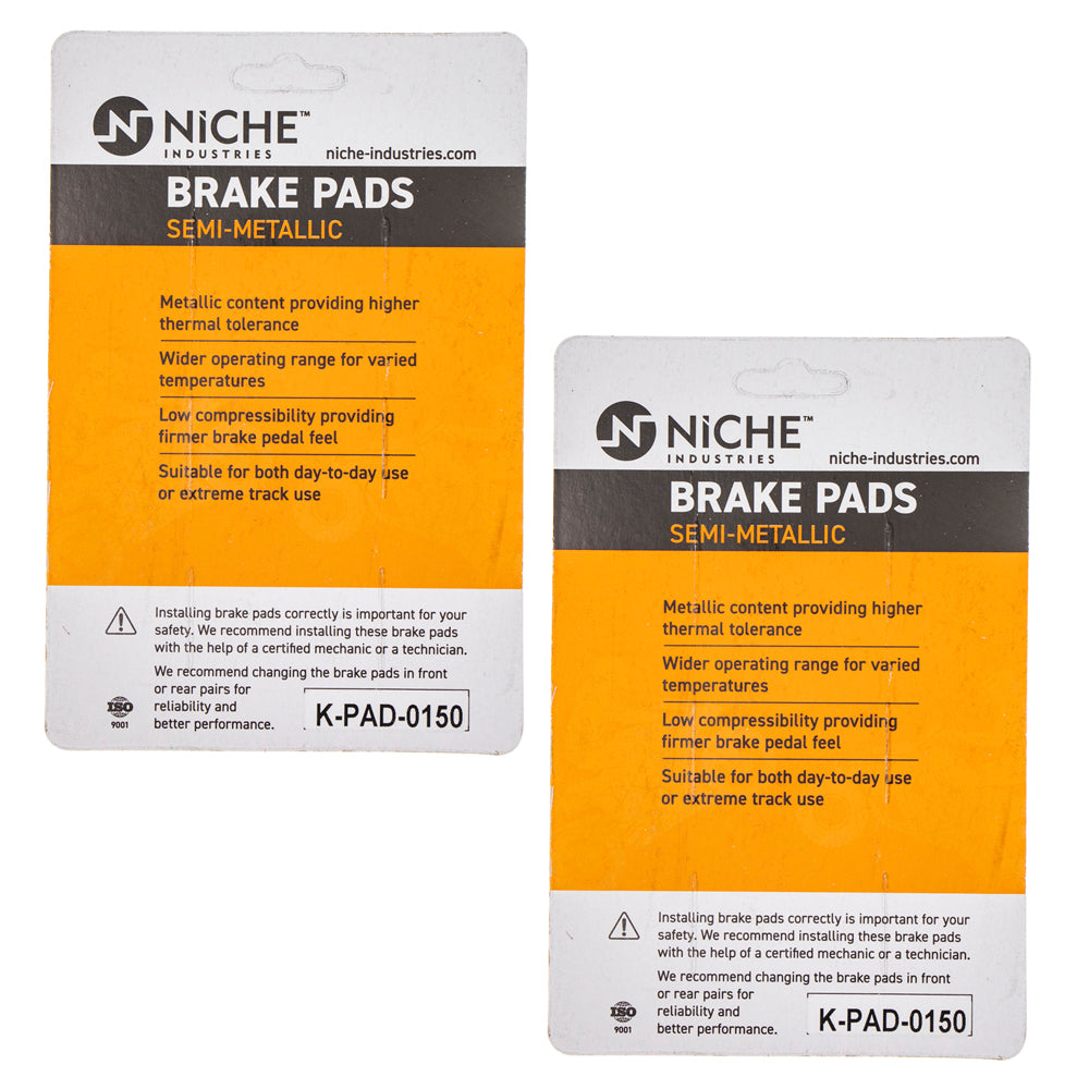 NICHE 519-KPA2372D Brake Pad Set 2-Pack for zOTHER Honda Expert