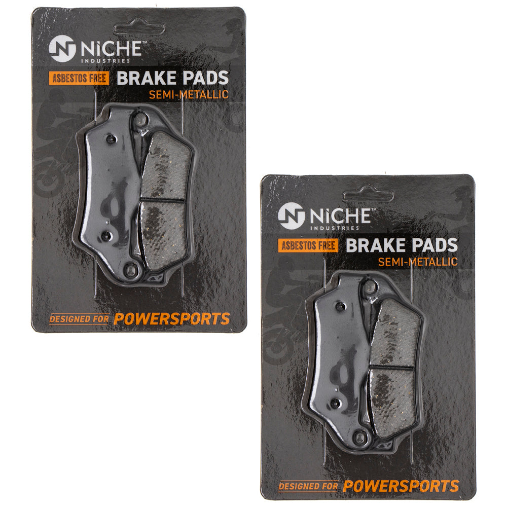 Semi-Metallic Brake Pad Set (Front & Rear) 2-Pack for zOTHER KTM Harley Davidson Ducati NICHE 519-KPA2373D