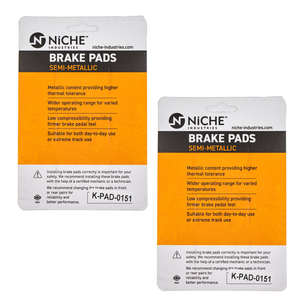NICHE 519-KPA2373D Brake Pad Set 2-Pack for zOTHER KTM Harley