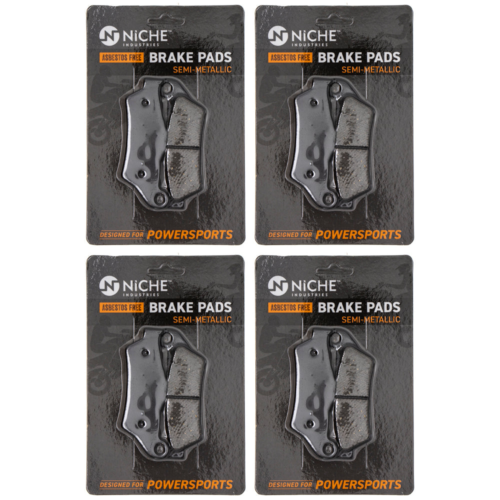 Semi-Metallic Brake Pad Set (Front & Rear) 4-Pack for zOTHER KTM Harley Davidson Ducati NICHE 519-KPA2373D