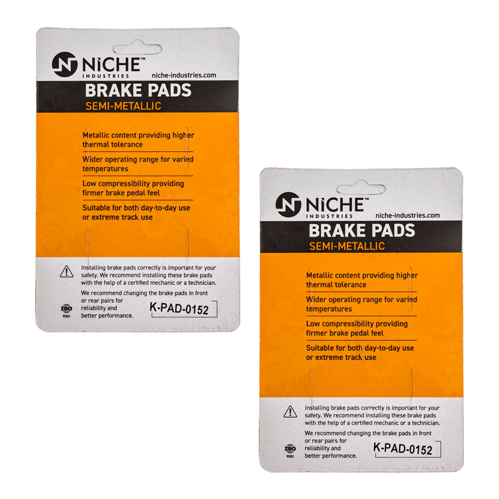 NICHE 519-KPA2374D Brake Pad Set 2-Pack for zOTHER Victory Polaris
