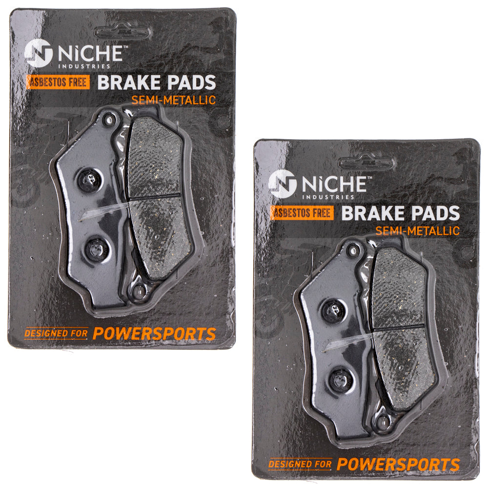 Semi-Metallic Brake Pad Set (Front & Rear) 2-Pack for zOTHER Victory Triumph Polaris KTM NICHE 519-KPA2375D