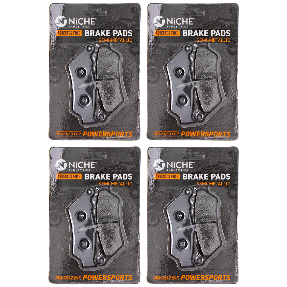 Semi-Metallic Brake Pad Set (Front & Rear) 4-Pack for zOTHER Victory Triumph Polaris KTM NICHE 519-KPA2375D
