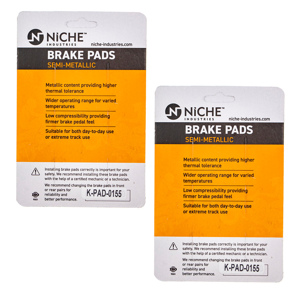 NICHE 519-KPA2377D Brake Pad Set 2-Pack for zOTHER KTM BMW TX300