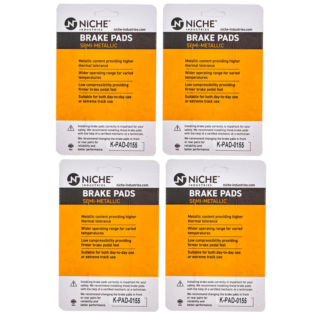 NICHE 519-KPA2377D Brake Pad Set 4-Pack for zOTHER KTM BMW TX300