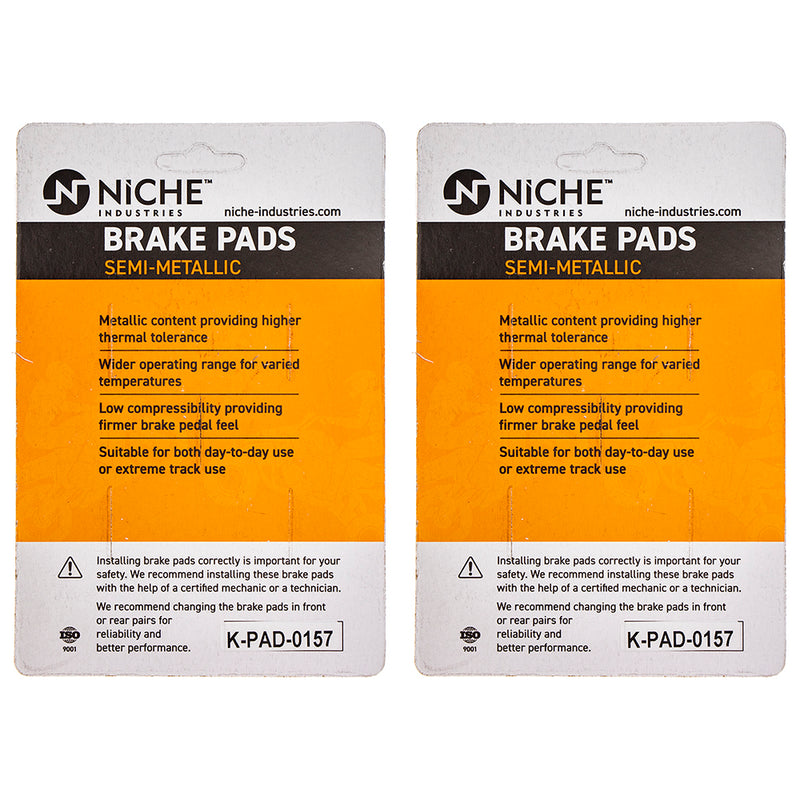 NICHE 519-KPA2379D Brake Pad Set 2-Pack for zOTHER Victory Triumph