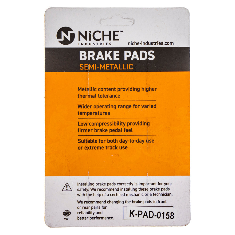 NICHE 519-KPA2370D Semi-Metallic Brake Pads for zOTHER Yamaha Suzuki