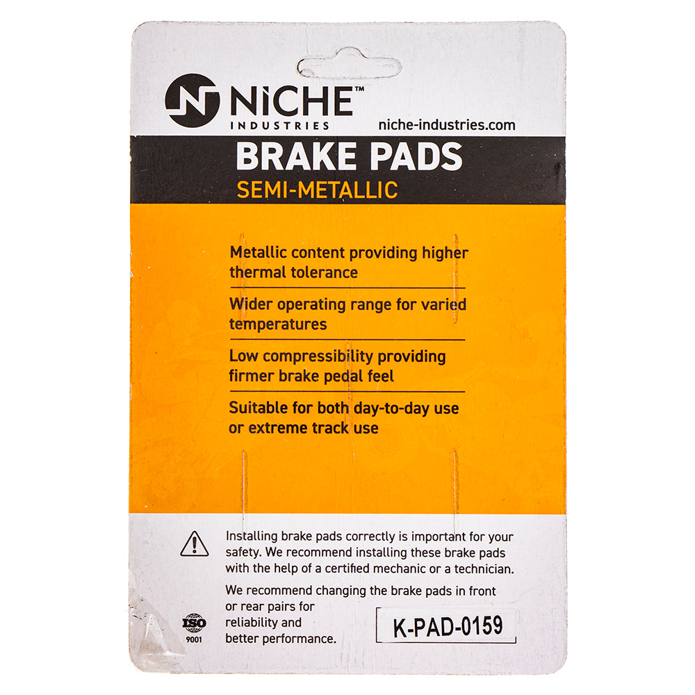 NICHE 519-KPA2371D Semi-Metallic Brake Pads for zOTHER Yamaha YZF750R