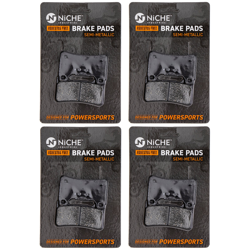 Front Semi-Metallic Brake Pad Set 4-Pack for zOTHER Honda Interceptor CBR600RR CBR1000RR NICHE 519-KPA2383D
