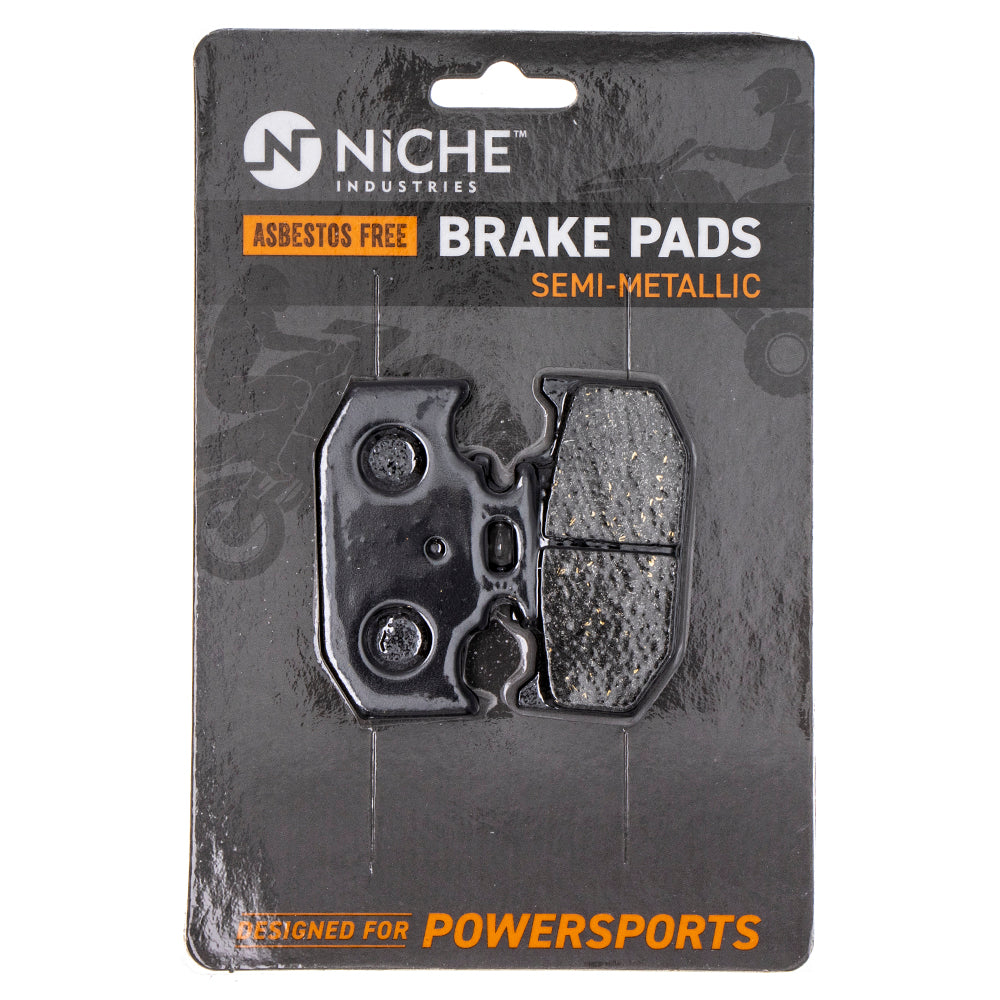 Semi-Metallic Brake Pad Set Front/Rear for zOTHER Yamaha XT250 3C5-25806-00-00 NICHE MK1002665