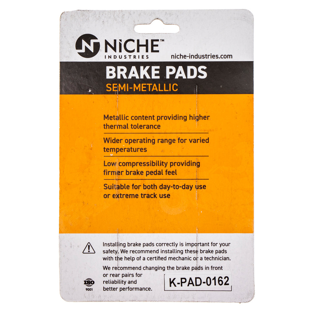 NICHE 519-KPA2384D Brake Pad Set 2-Pack for zOTHER Yamaha Suzuki