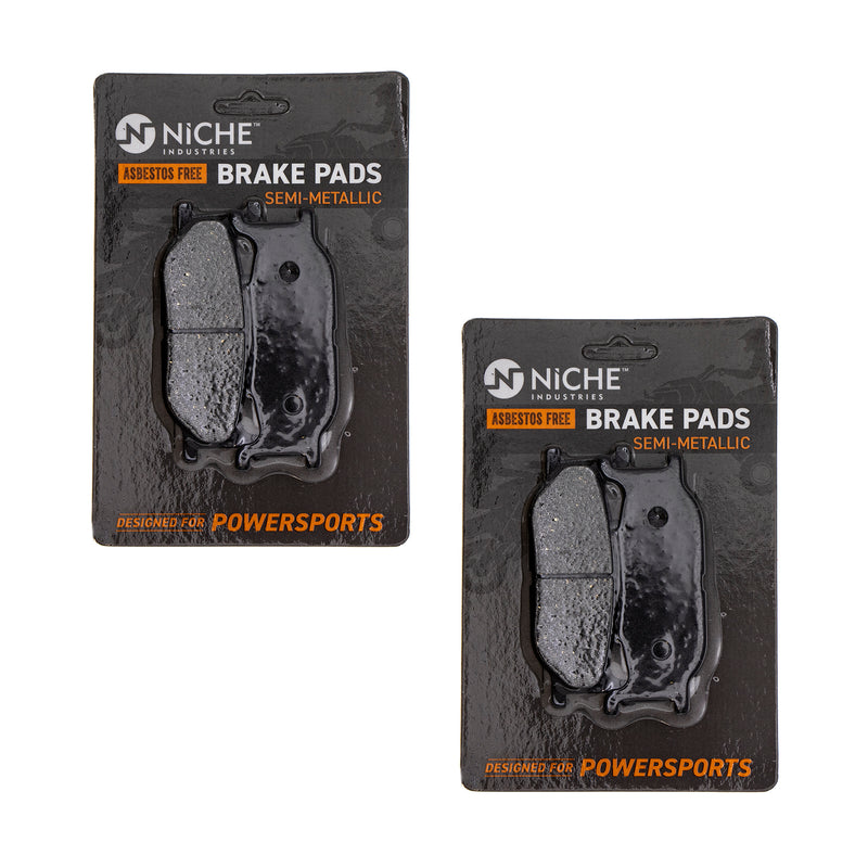 Front Semi-Metallic Brake Pad Set 2-Pack for zOTHER Yamaha V Stryker SR400 Royal NICHE 519-KPA2385D