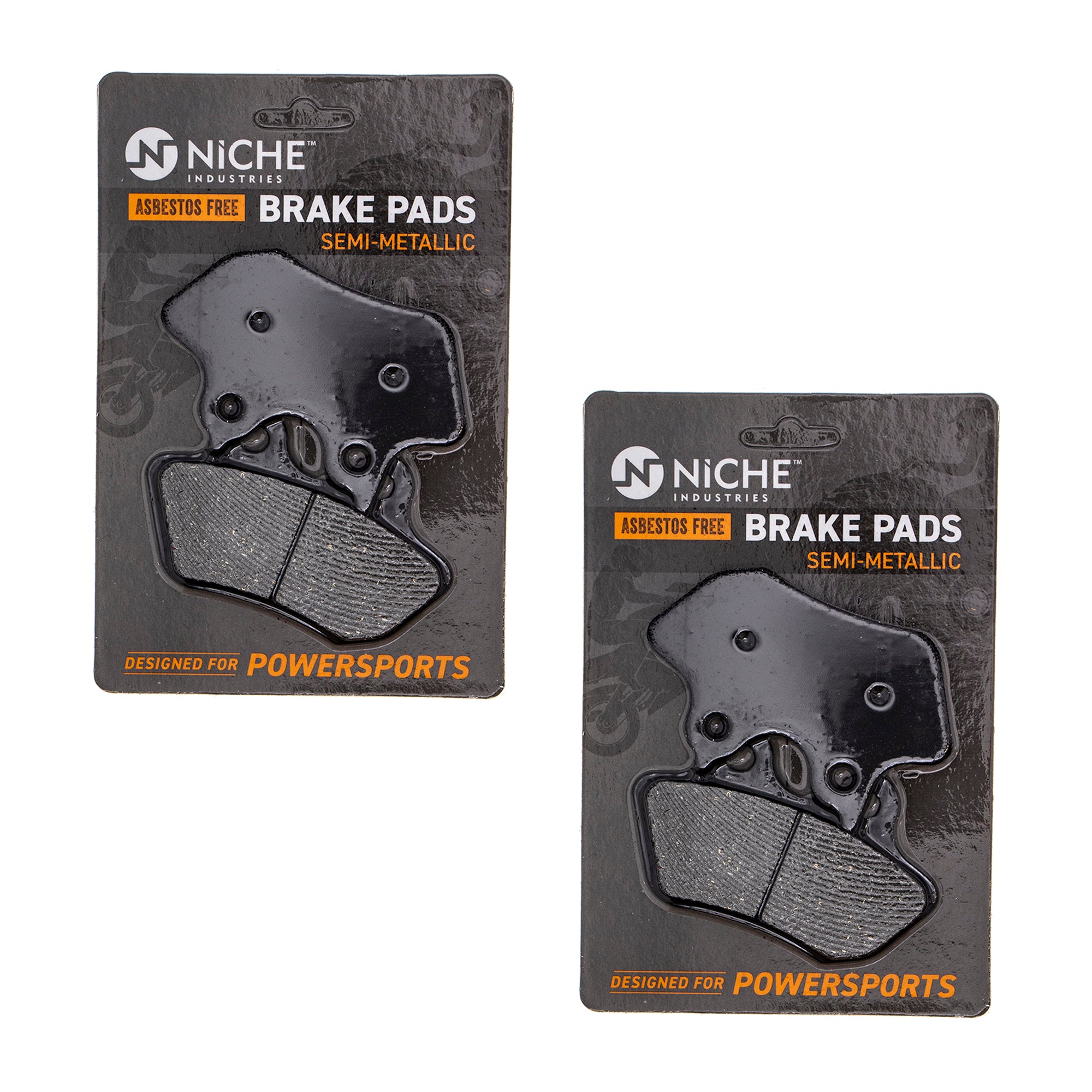 Semi-Metallic Brake Pad Set (Front & Rear) 2-Pack for Harley Davidson V-Rod Street NICHE 519-KPA2386D