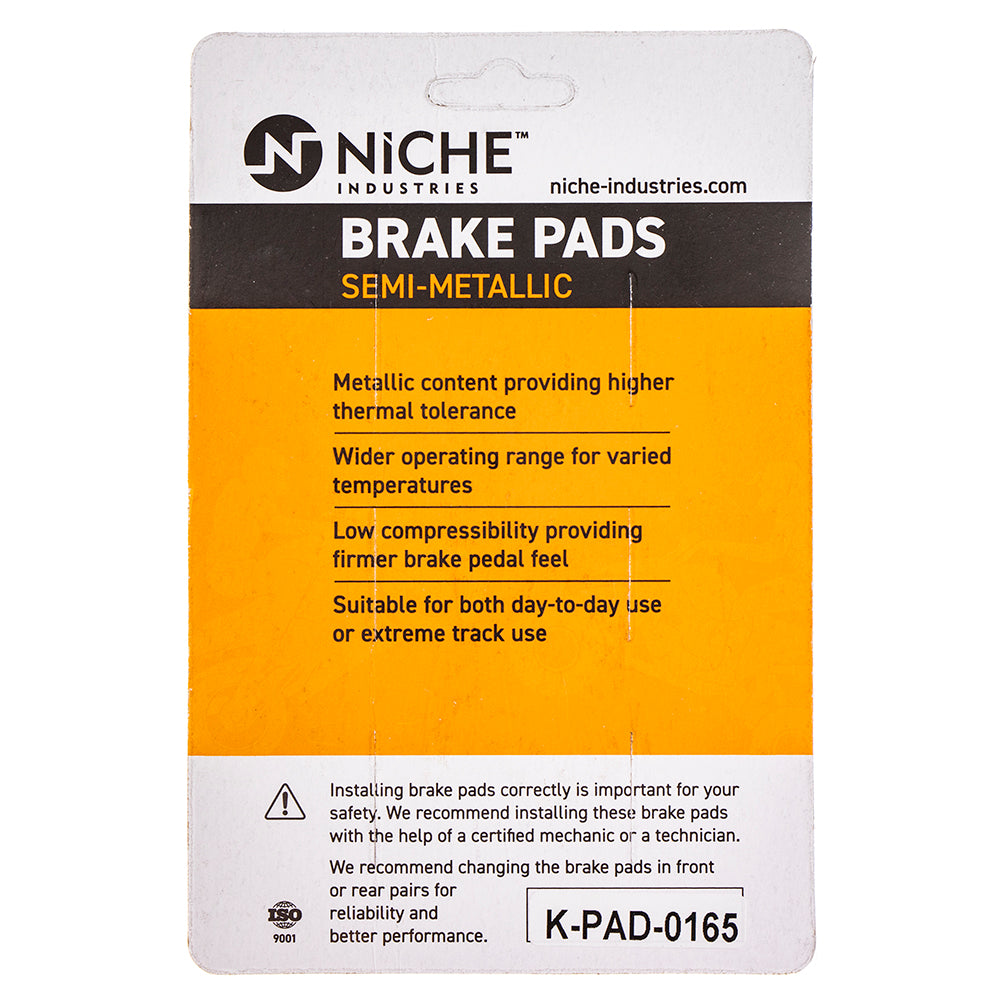 NICHE 519-KPA2387D Brake Pad Set 2-Pack for zOTHER Victory Triumph