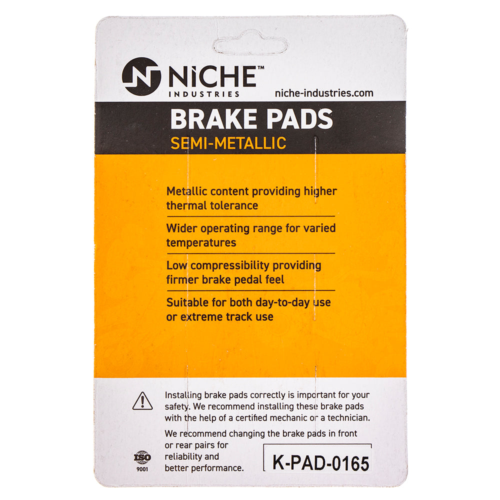 NICHE 519-KPA2387D Semi-Metallic Brake Pads for zOTHER Victory