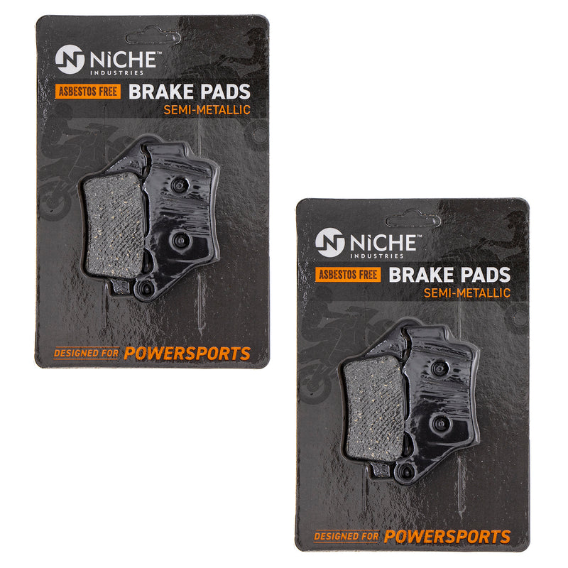 Semi-Metallic Brake Pad Set (Front & Rear) 2-Pack for zOTHER Victory Triumph Polaris KTM NICHE 519-KPA2387D