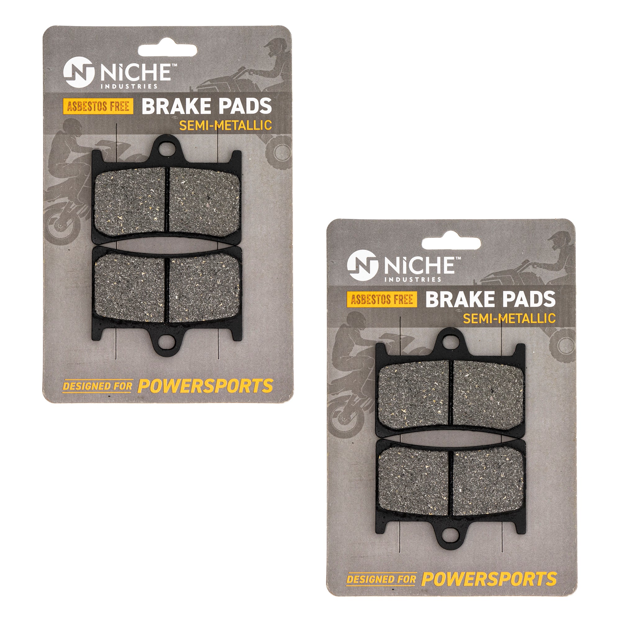 Front Semi-Metallic Brake Pad Set 2-Pack for zOTHER Yamaha YZF600R YZF1000R YZF NICHE 519-KPA2381D
