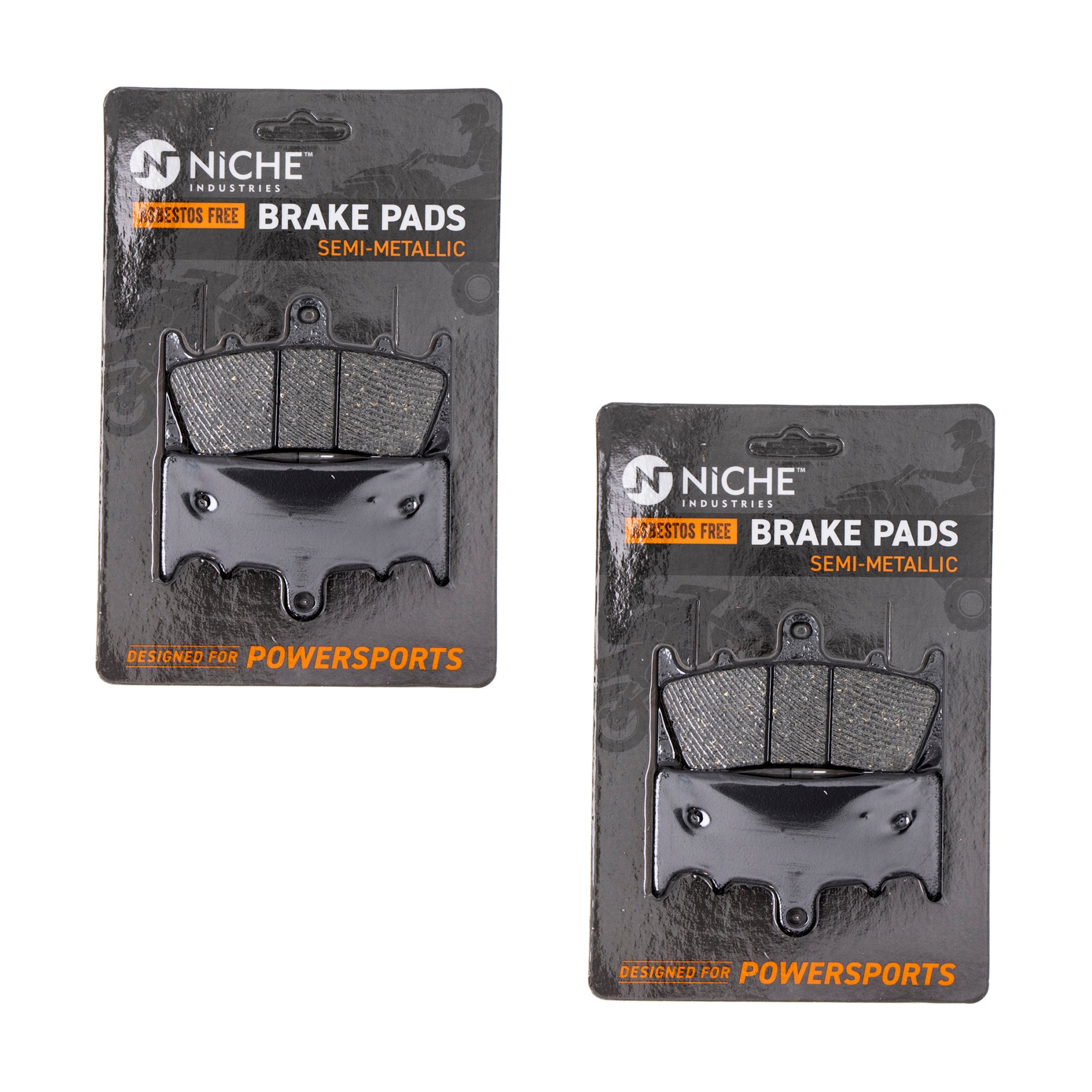 Front Semi-Metallic Brake Pad Set 2-Pack for zOTHER Suzuki Kawasaki ZZR600 ZRX1200R NICHE 519-KPA2393D
