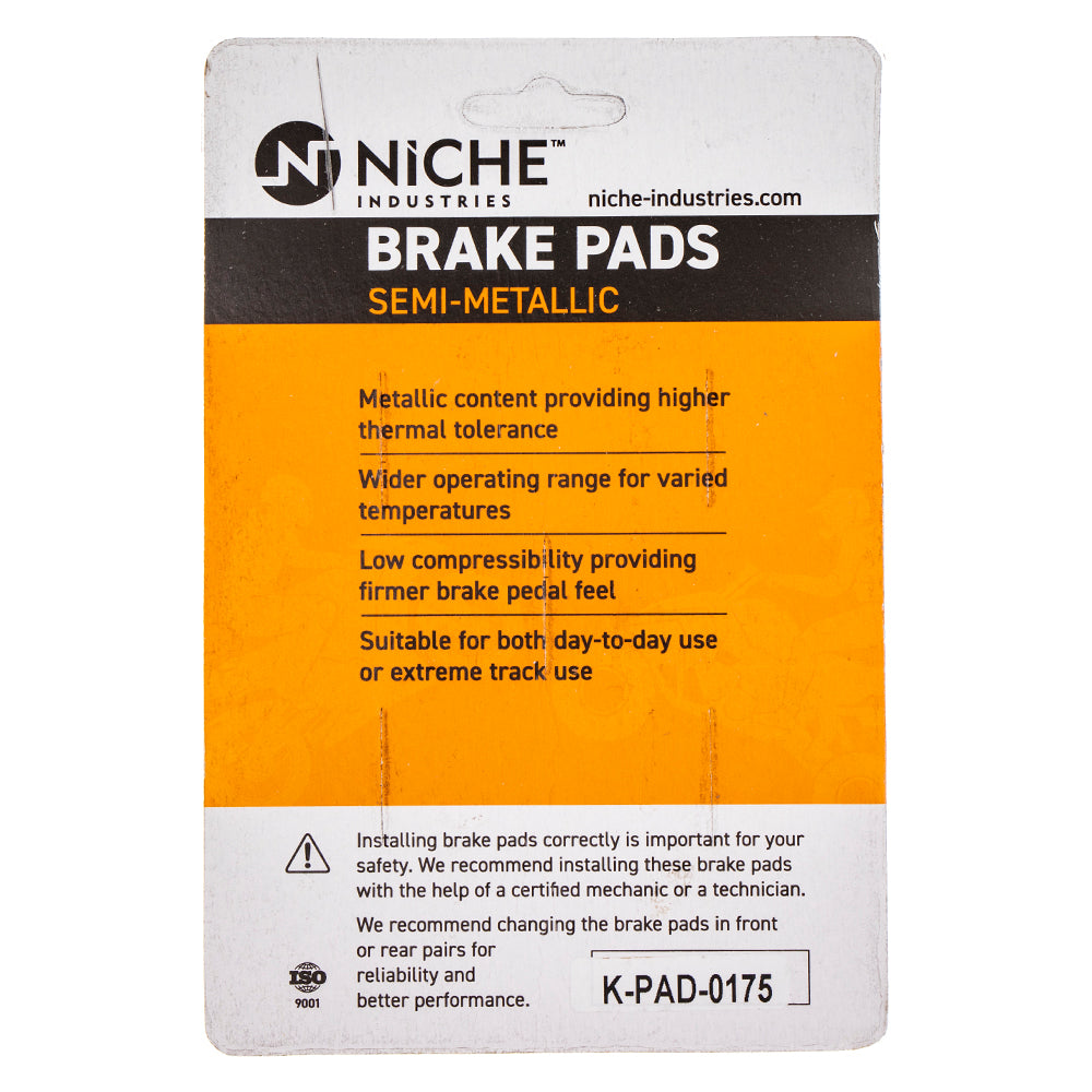 NICHE 519-KPA2397D Semi-Metallic Brake Pads for zOTHER Yamaha Virago