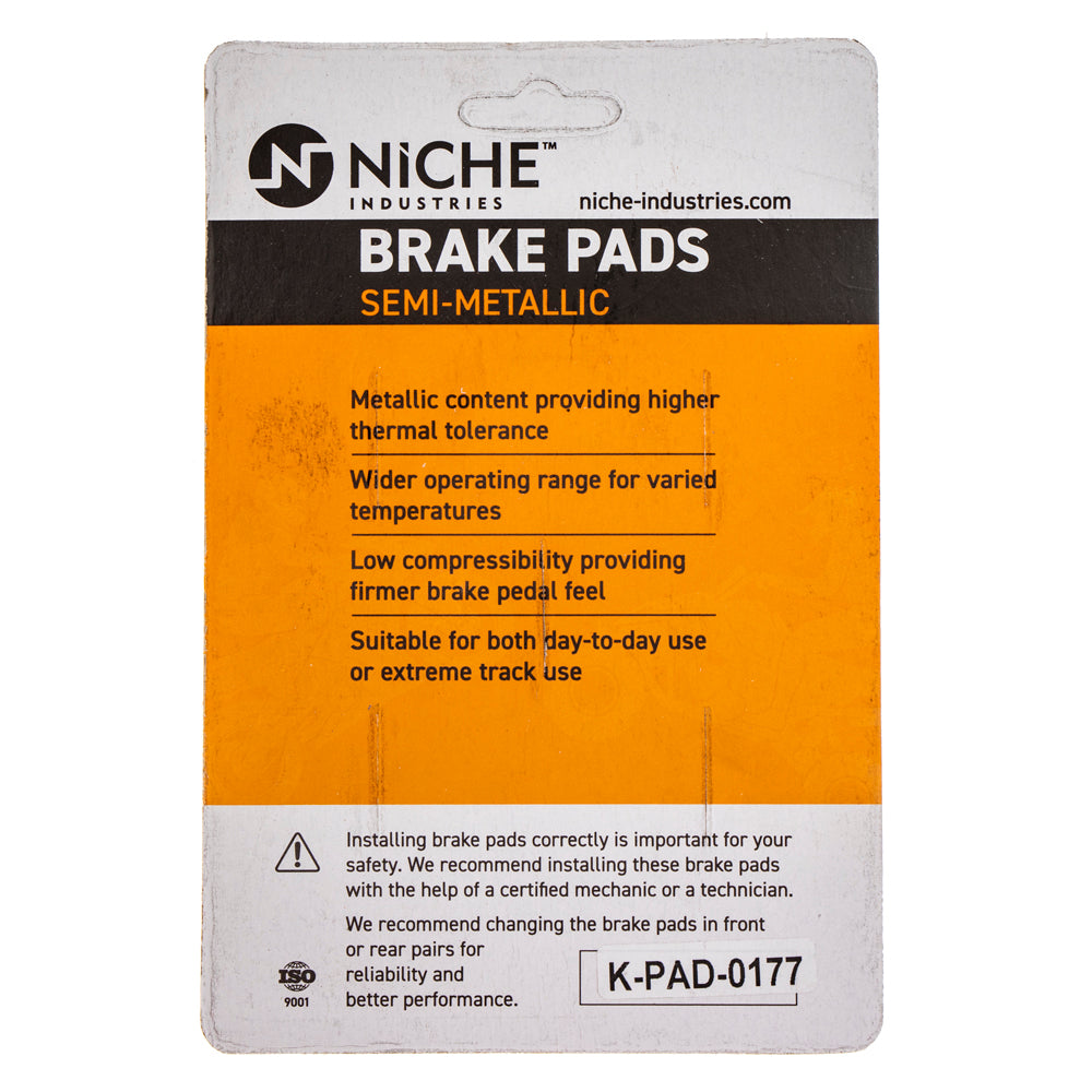 NICHE 519-KPA2399D Brake Pad Set 2-Pack for zOTHER Yamaha Vmax V