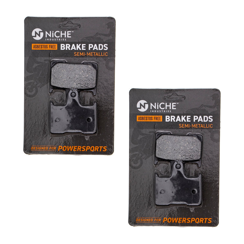 Rear Brake Pads Kit Semi-Metallic 2-Pack for zOTHER Suzuki Kawasaki Honda Harley Davidson NICHE 519-KPA2302D
