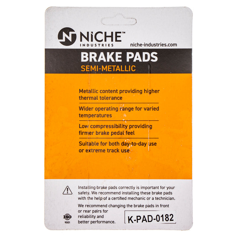 Semi-Metallic Brake Pad Set Front/Rear For Yamaha MK1002565