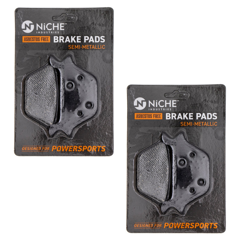 Rear Brake Pads Kit Semi-Metallic 2-Pack for Harley Davidson Sportster Softail Night NICHE 519-KPA2305D