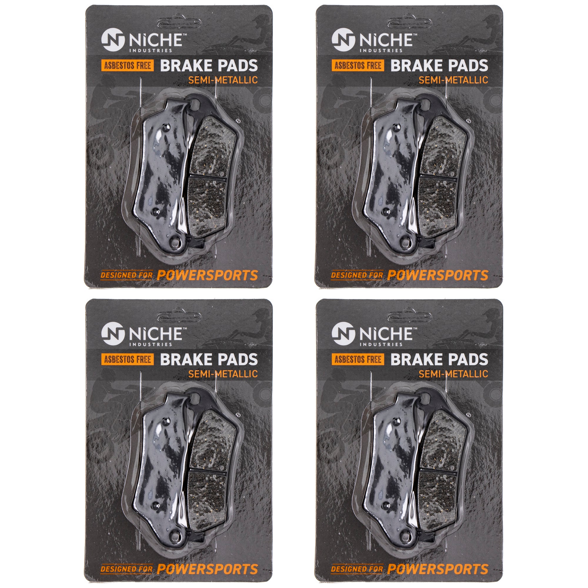 Rear Brake Pads Kit Semi-Metallic 4-Pack for zOTHER BMW S1000XR R900RT R850R R1200ST NICHE 519-KPA2308D