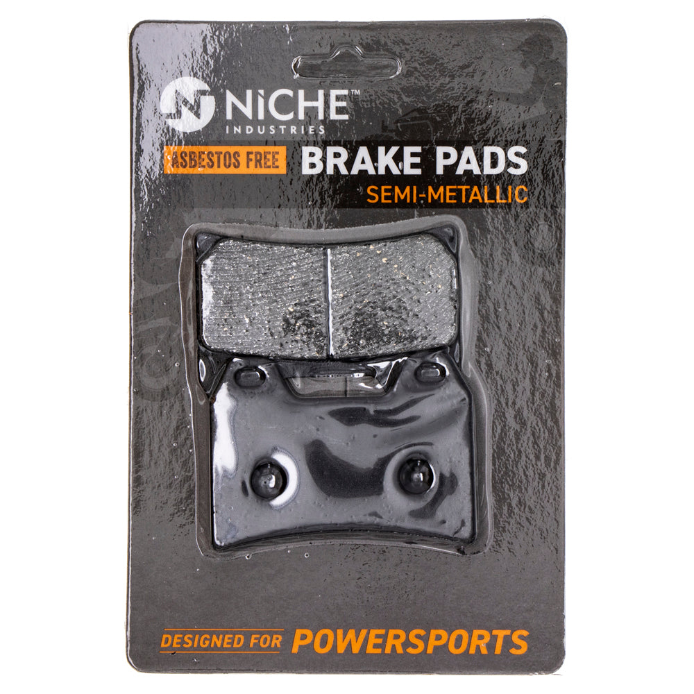 Front Rear Semi-Metallic Brake Pad Set for zOTHER Victory Polaris KTM BMW Vegas Touring NICHE 519-KPA2301D