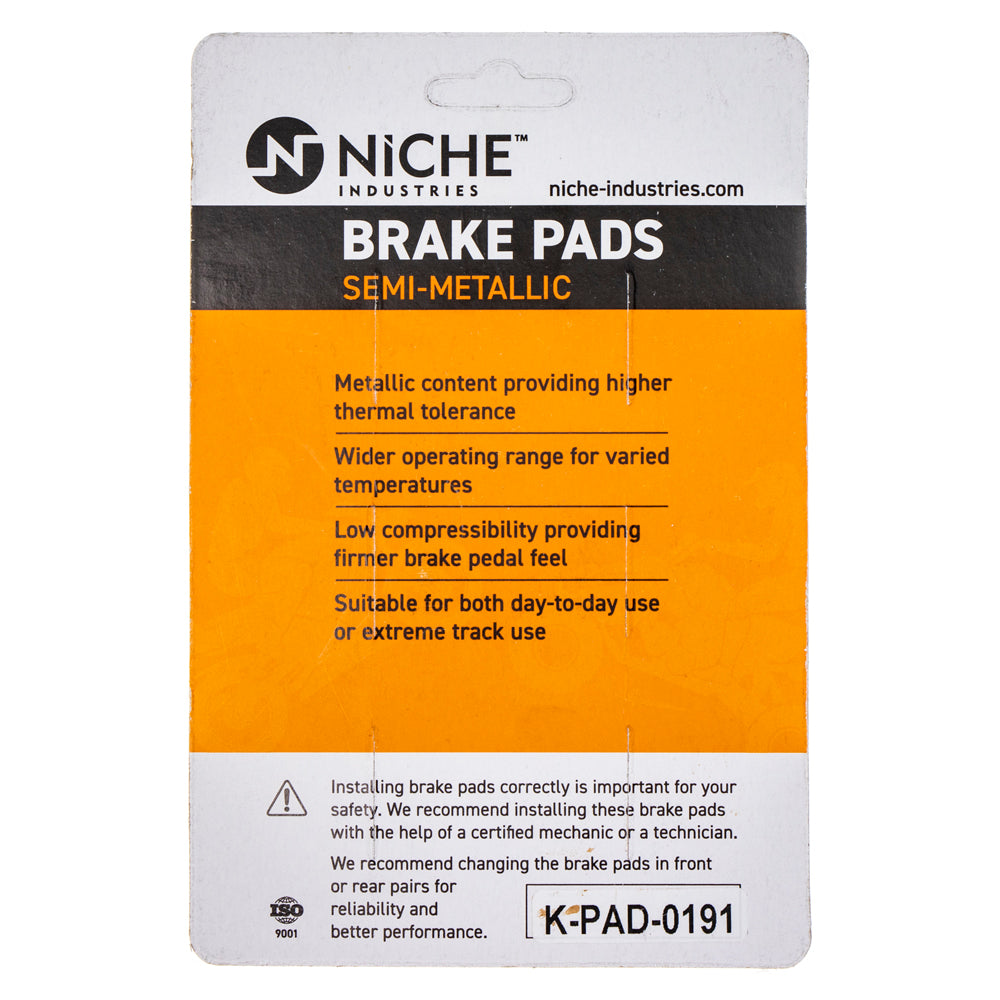 NICHE MK1002612 Brake Pad Set