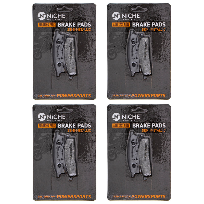 Front Semi-Metallic Brake Pad Set 4-Pack for zOTHER Yamaha YZ85 YZ80 YZ65 TTR125LE NICHE 519-KPA2319D