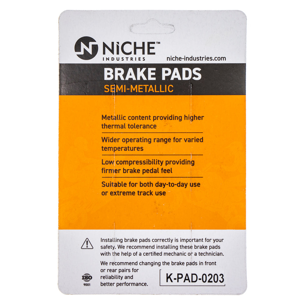 P万丈 Semi-Metallic Brake Pad Set (Front & Rear) Kawasaki | NICHE PARTS