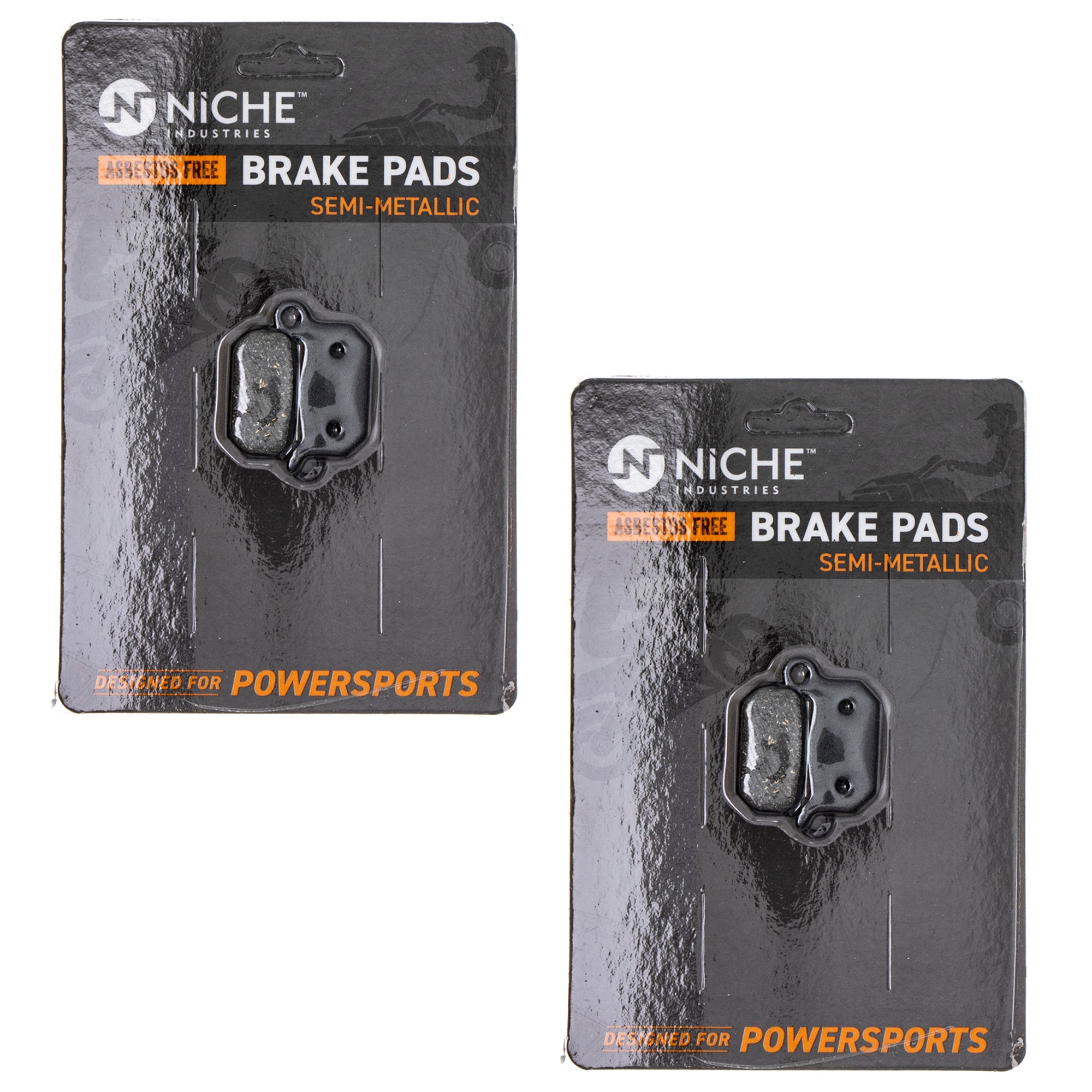 Semi-Metallic Brake Pad Set (Front & Rear) 2-Pack for KTM TC50 SX-E SM50 CR50 45113030000 NICHE 519-KPA2427D